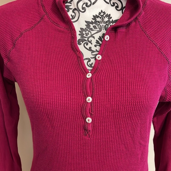 Women’s Hooded waffle long sleeve shirt by Old Navy - Picture 2 of 7